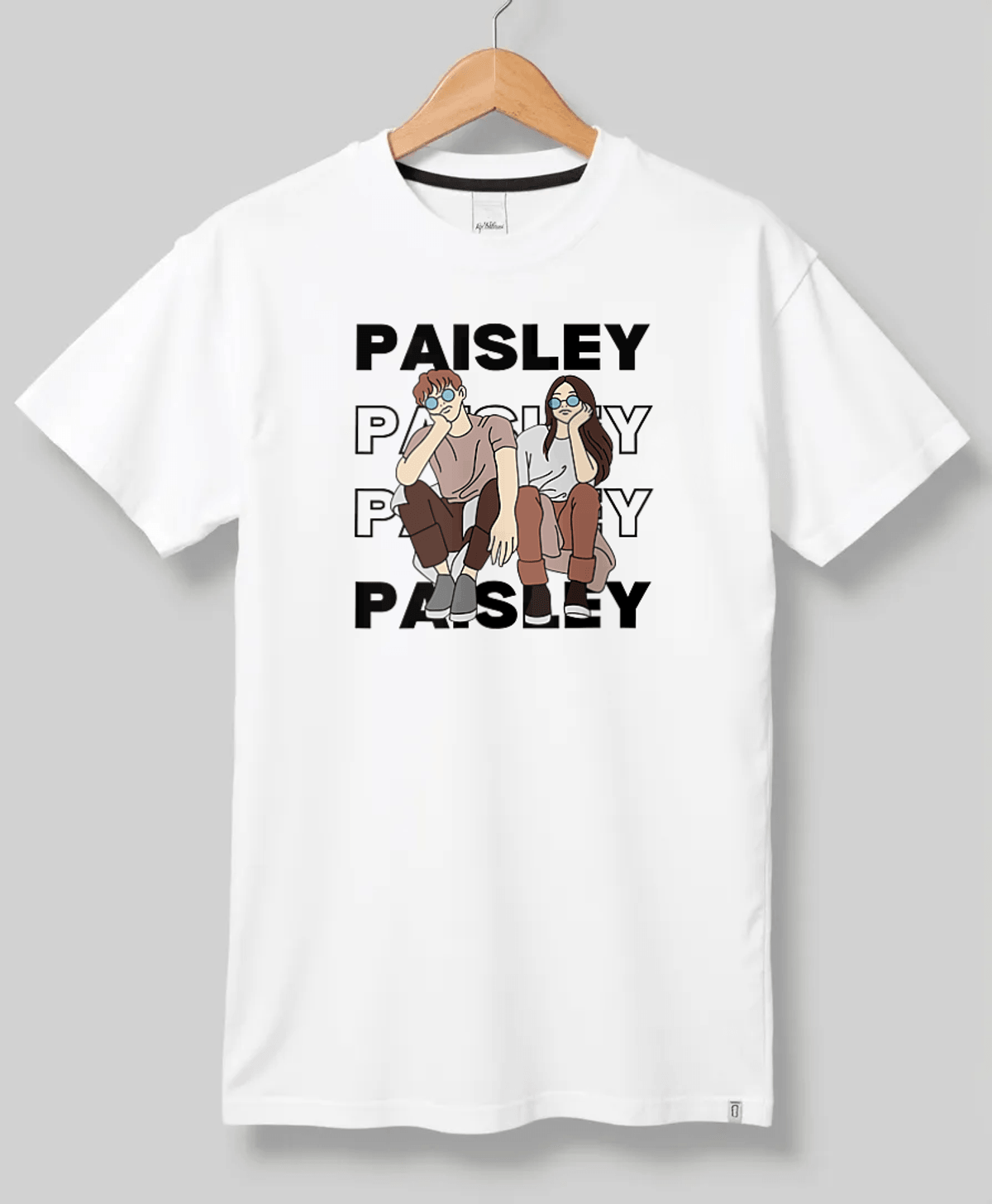 PAISLEY Personalized T-Shirt - Trendy Illustration