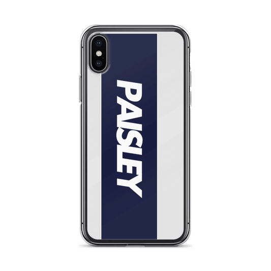 PAISLEY Personalized Phone Case - Navy Stripe