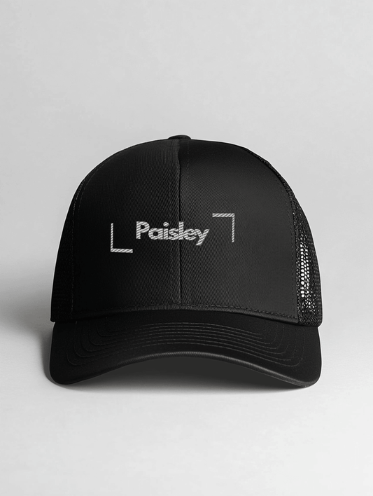 PAISLEY Personalized Black Baseball Cap
