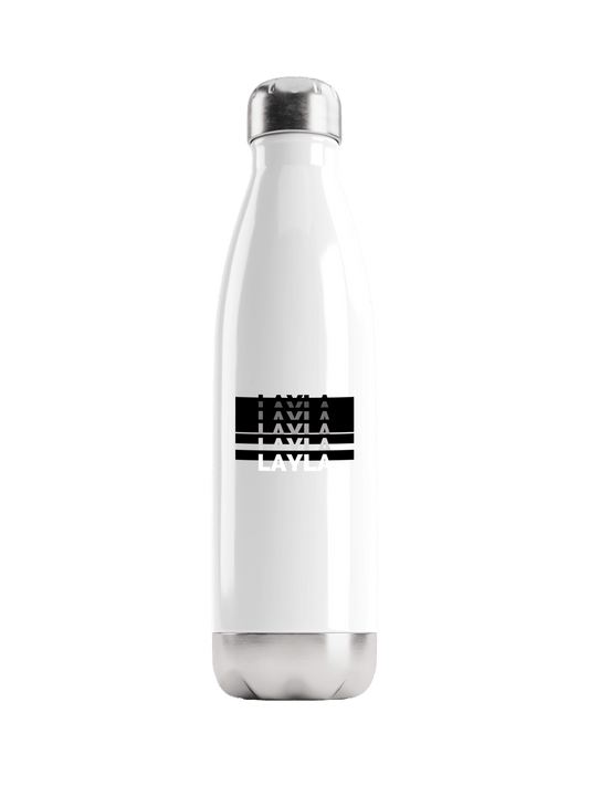 LAYLA Personalized Monochrome Water Bottle