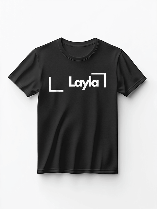 LAYLA Personalized T-Shirt with Geometric Frames