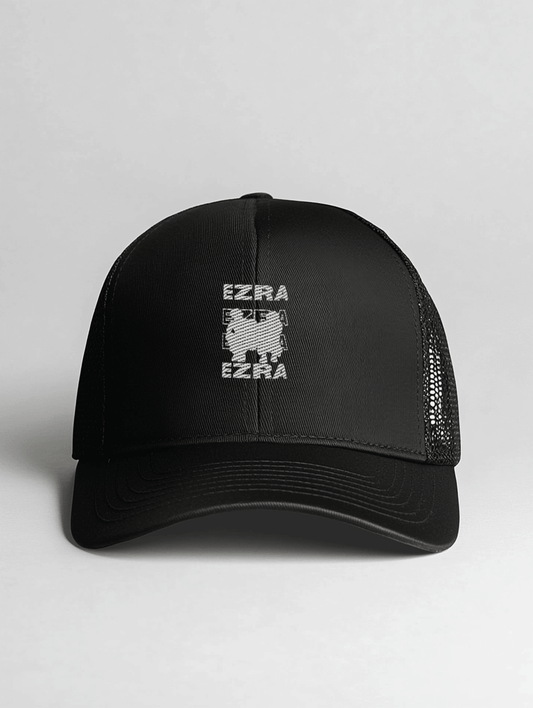 Stylish EZRA Cap with Unique Animated Figures Design