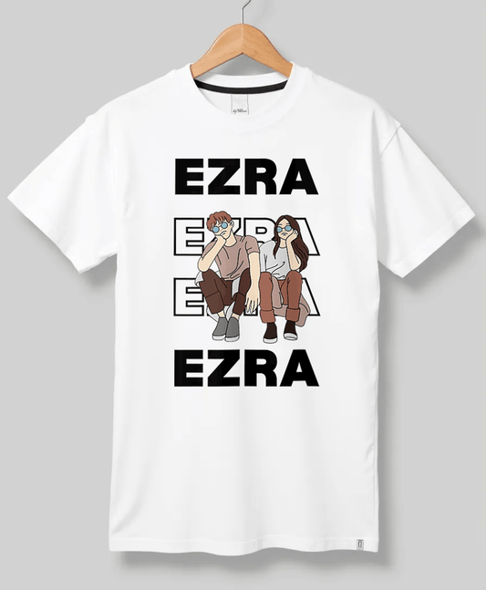 EZRA's Custom Printed T-Shirt - Artistic Personalized Design