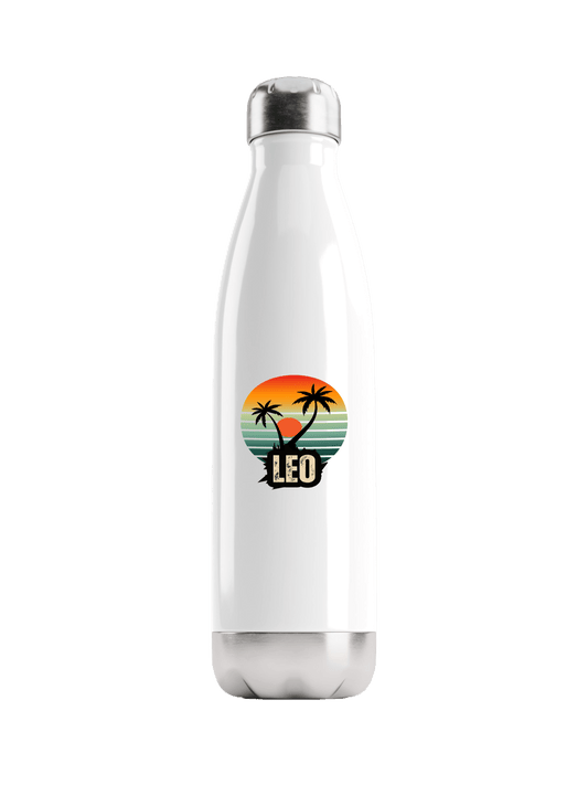 Personalized LEO Water Bottle with Vibrant LEO Design - Perfect Gift