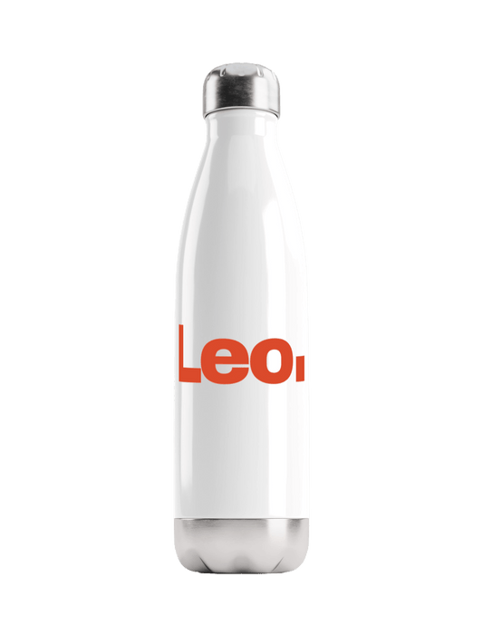 LEO's Personalized Stylish Water Bottle - Sleek, Modern Design