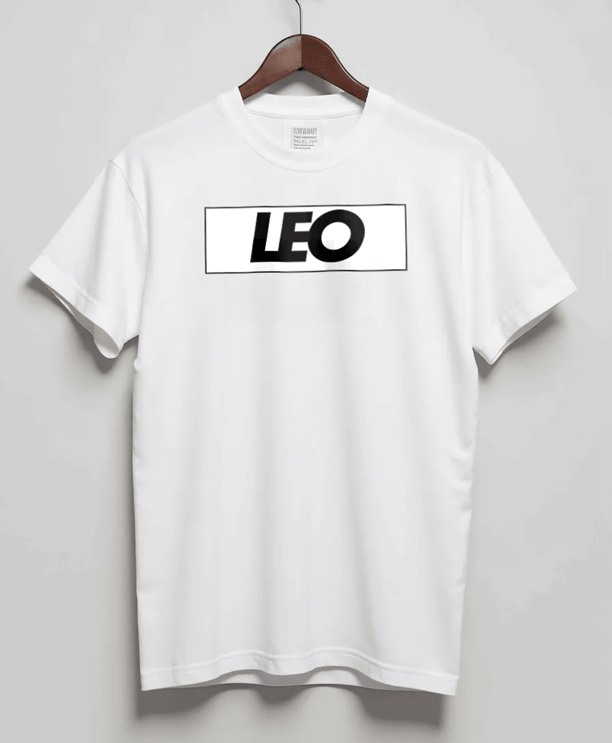 Stylish Personalized LEO T-Shirt - Modern Minimalist Design