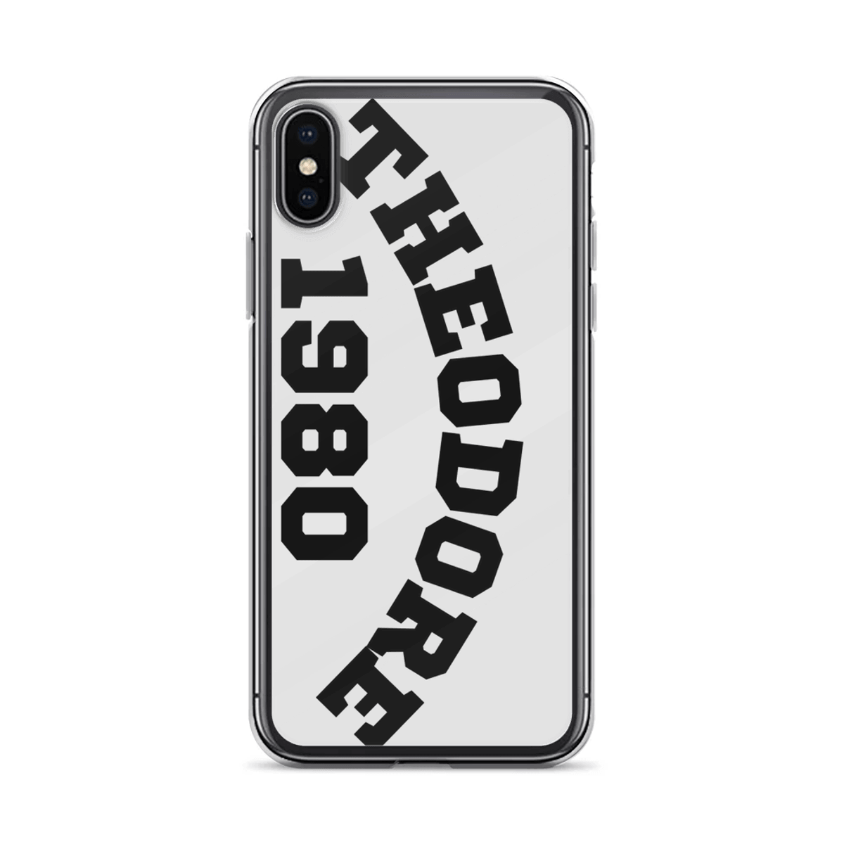THEODORE's 1980 Bold Black & Silver Phone Case