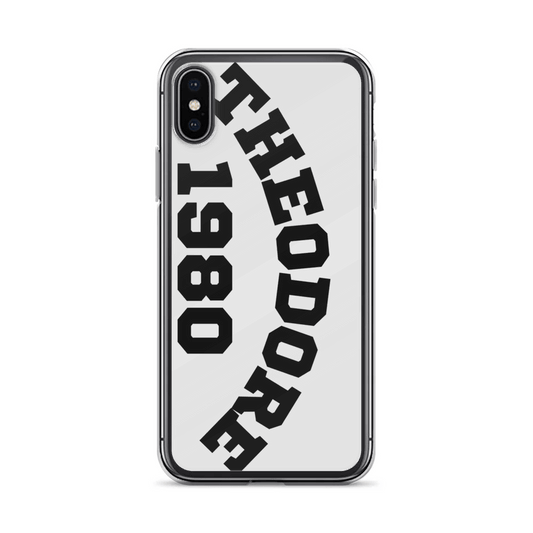 THEODORE's 1980 Bold Black & Silver Phone Case