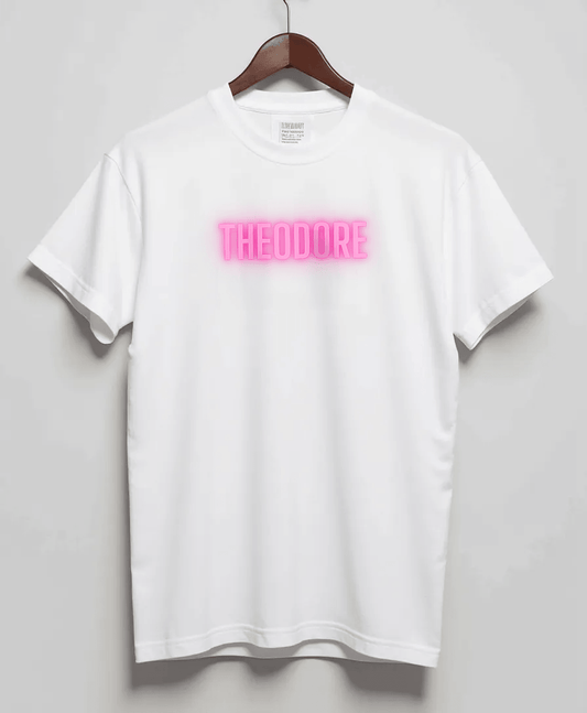 THEODORE's Personalized Pink & Green T-Shirt