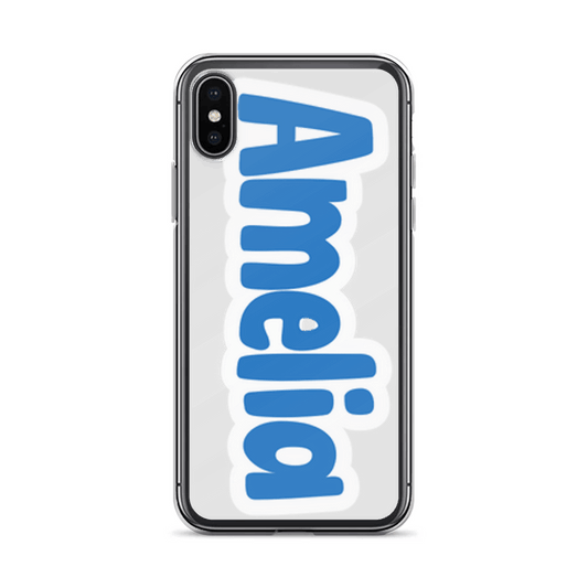 AMELIA Personalized Phone Case - Bold Blue Design
