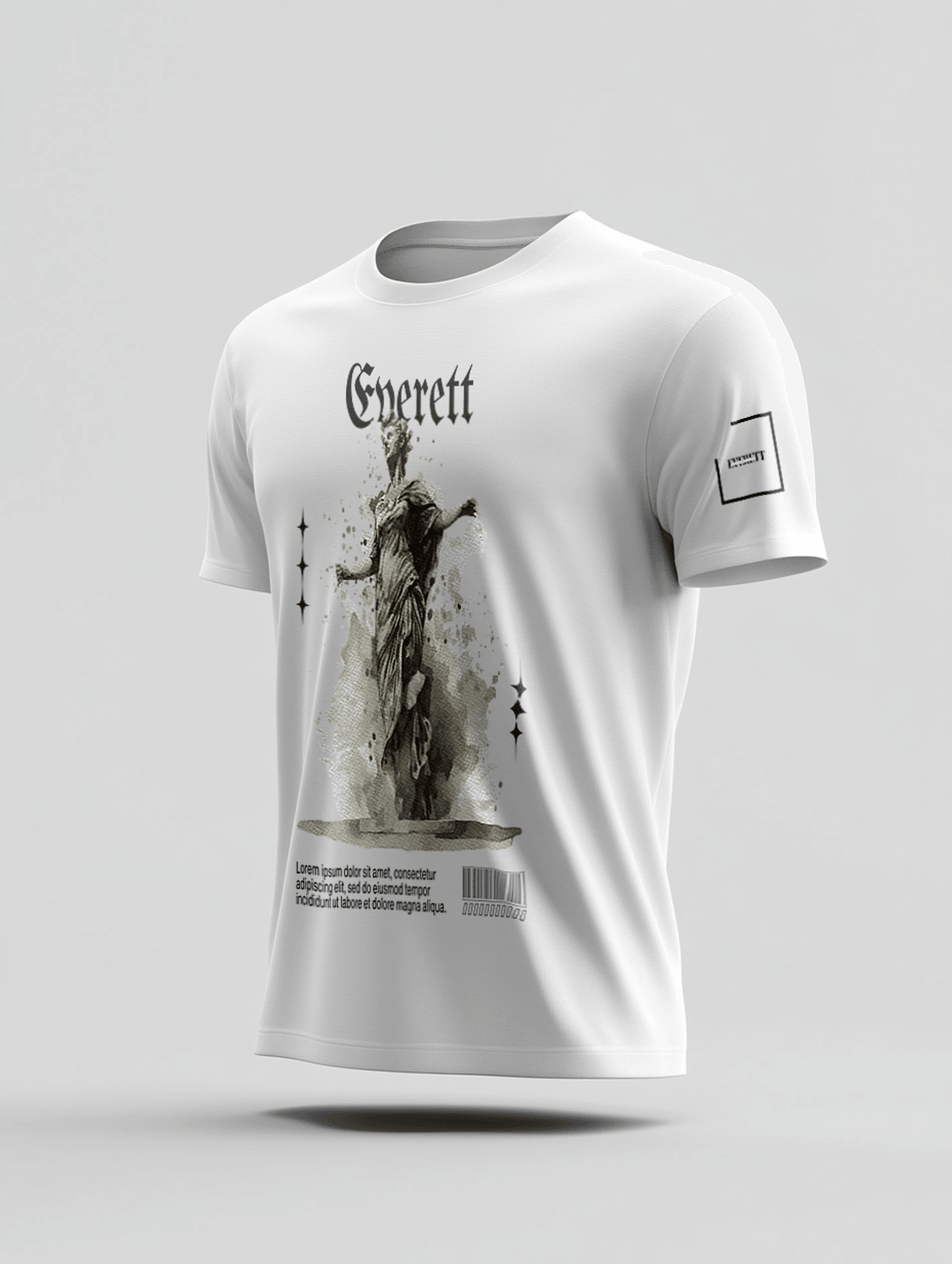 EVERETT's Personalized Art Statue T-Shirt