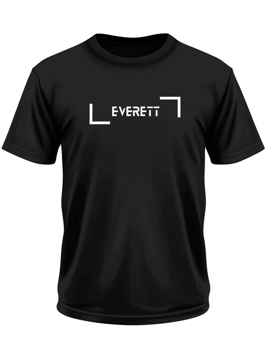EVERETT's Minimalist Black T-Shirt - Personalized