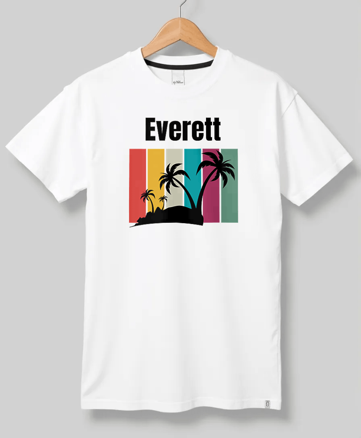 EVERETT's Tropical Sunset Silhouette T-Shirt