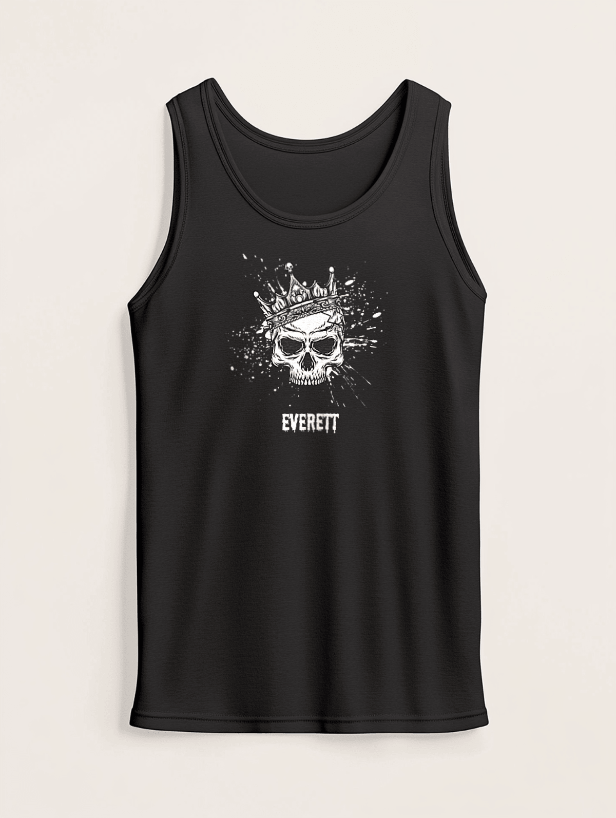 EVERETT's Personalized Skull Tank Top