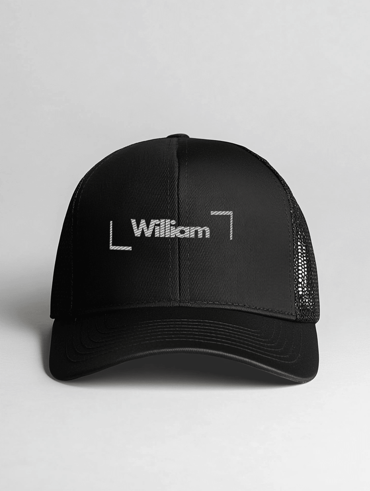 WILLIAM Personalized Black Baseball Cap