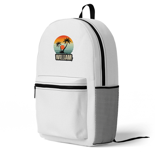 WILLIAM's Vibrant Tropical Sunset Backpack