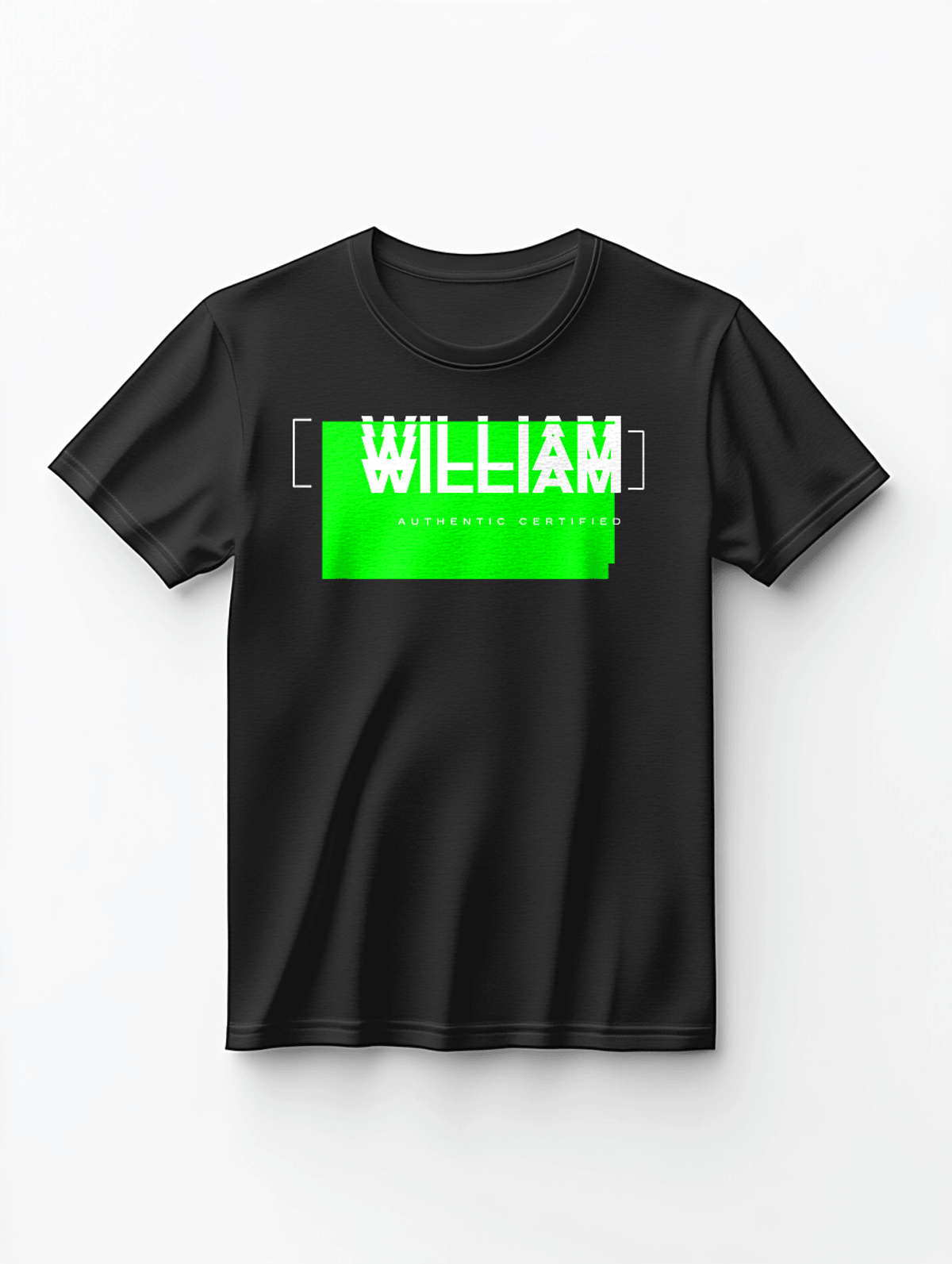 WILLIAM T-Shirt - 'Authentic Certified', Sleek Design