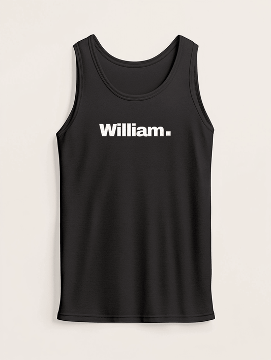 WILLIAM's Personalized Minimalist Tank Top
