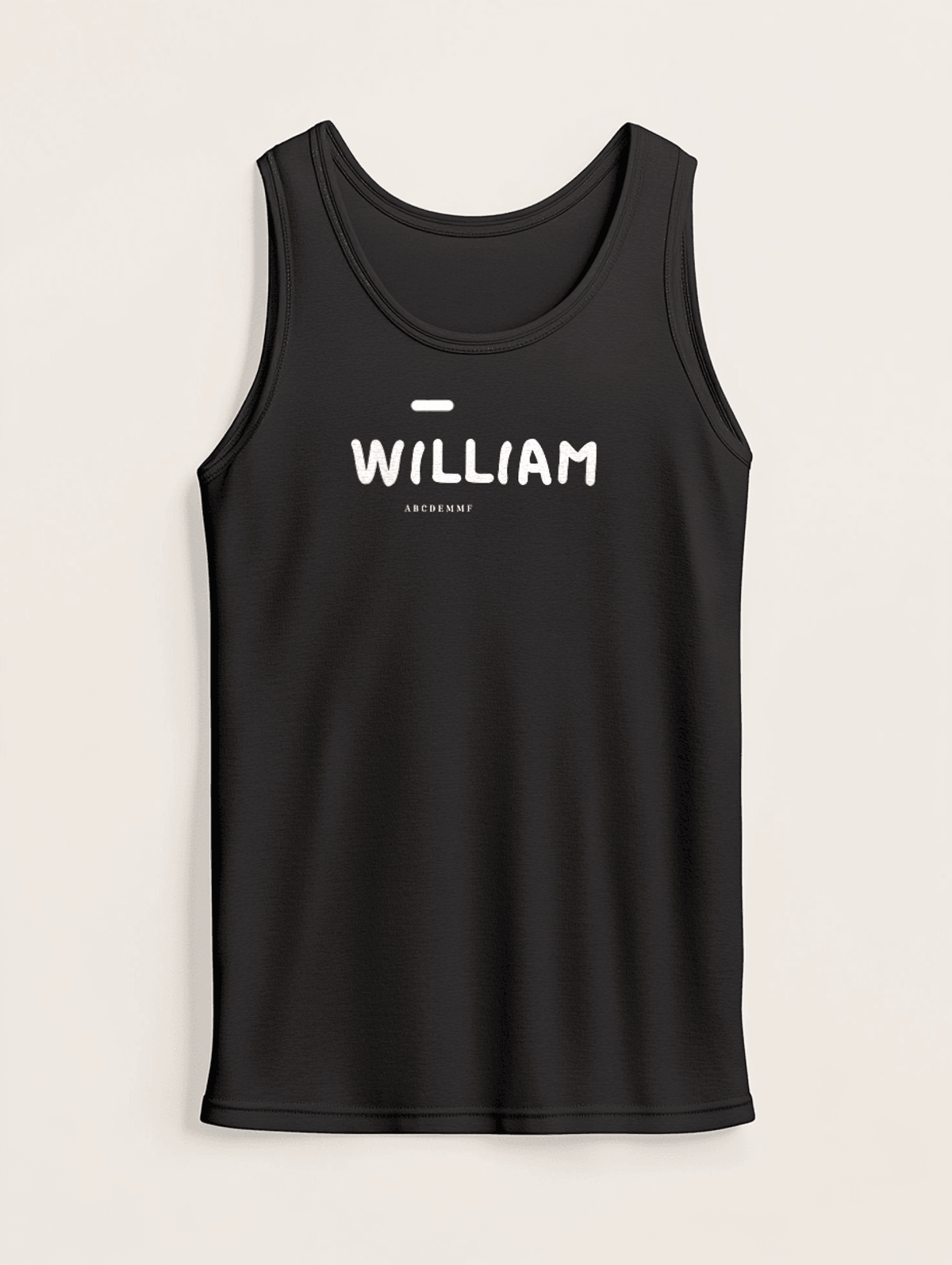 WILLIAM's Personalized Minimalist Tank Top
