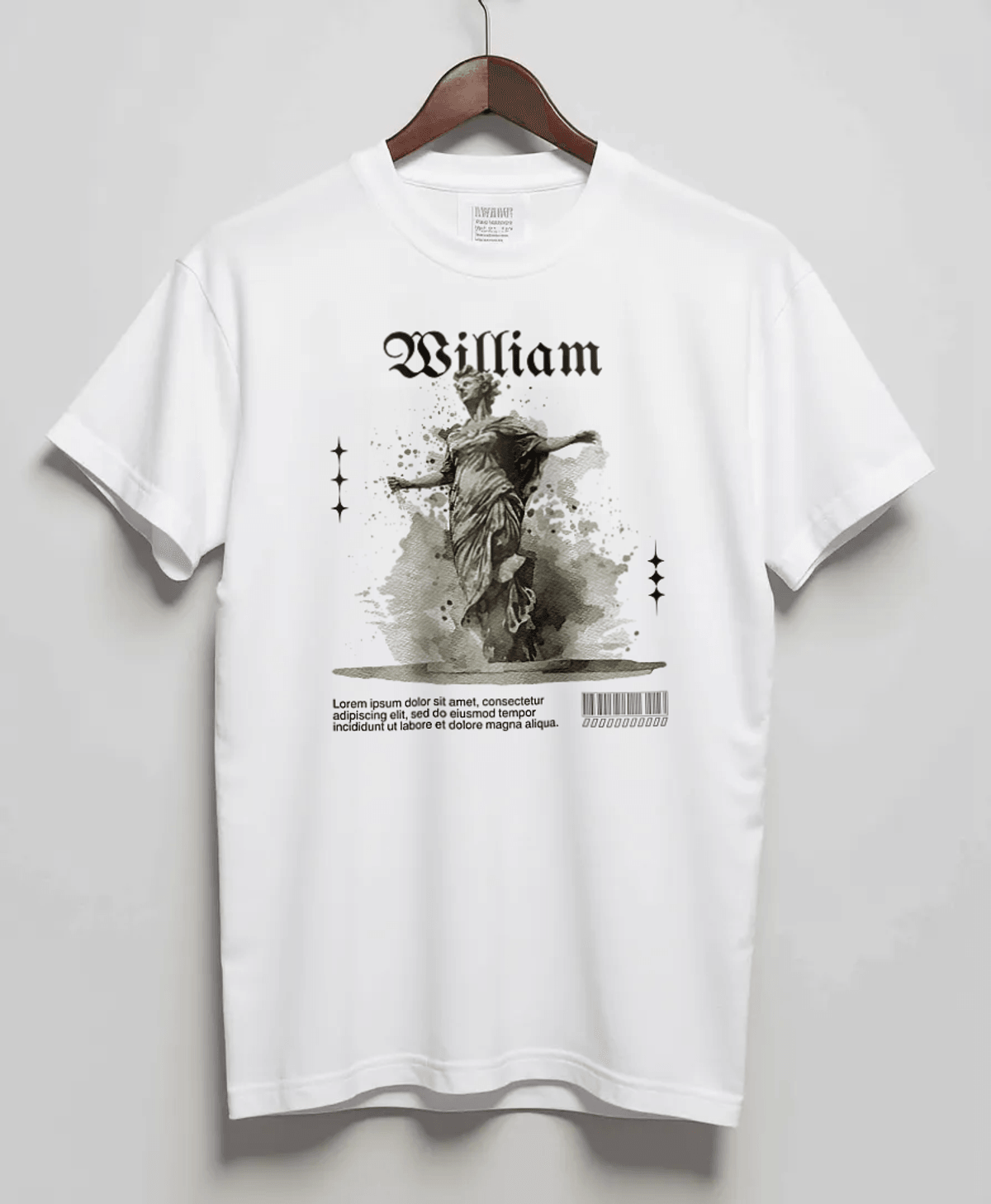 Personalized WILLIAM T-Shirt with Classical Art Design