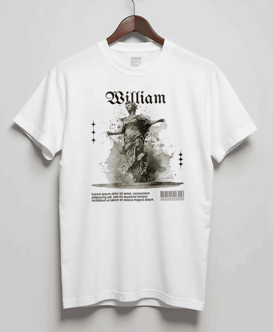 Personalized WILLIAM T-Shirt with Classical Art Design