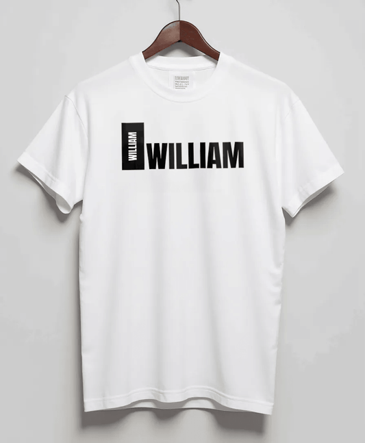WILLIAM Personalized T-Shirt - Minimalist Design