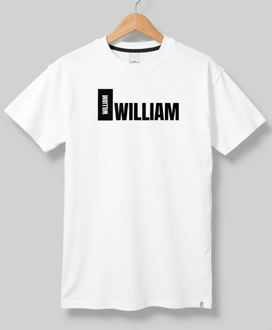 WILLIAM's Personalized T-Shirt - Modern Minimalist Design
