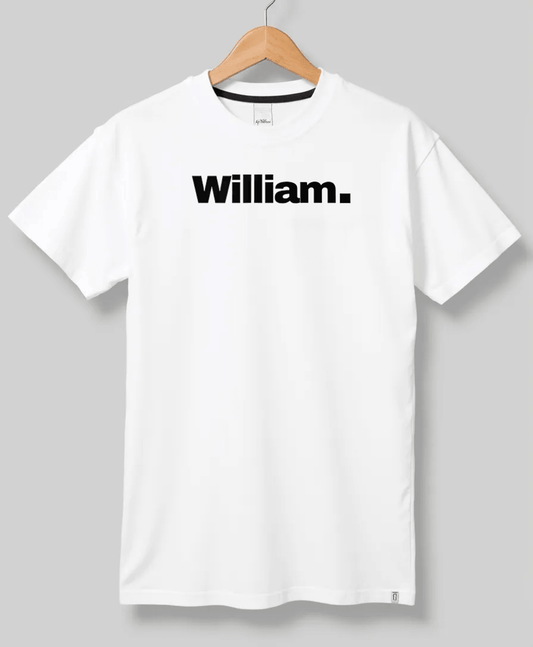 WILLIAM Personalized T-Shirt - Bold Minimalist Design