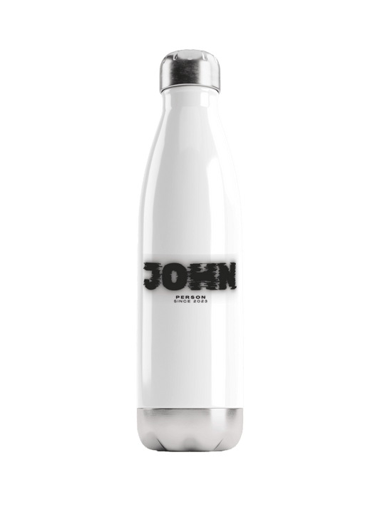 Personalized JOHN Water Bottle – Sleek Modern Design