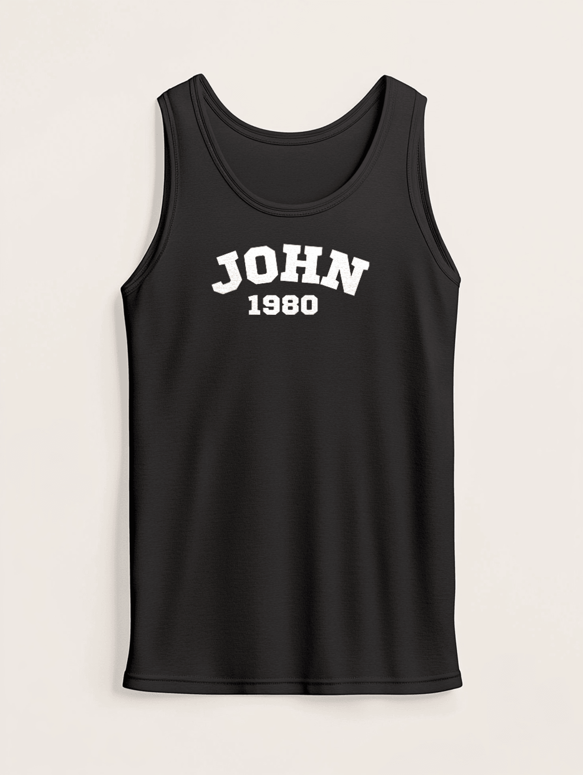 JOHN 1980 Customizable Tank Top - Personalized Collegiate Chic