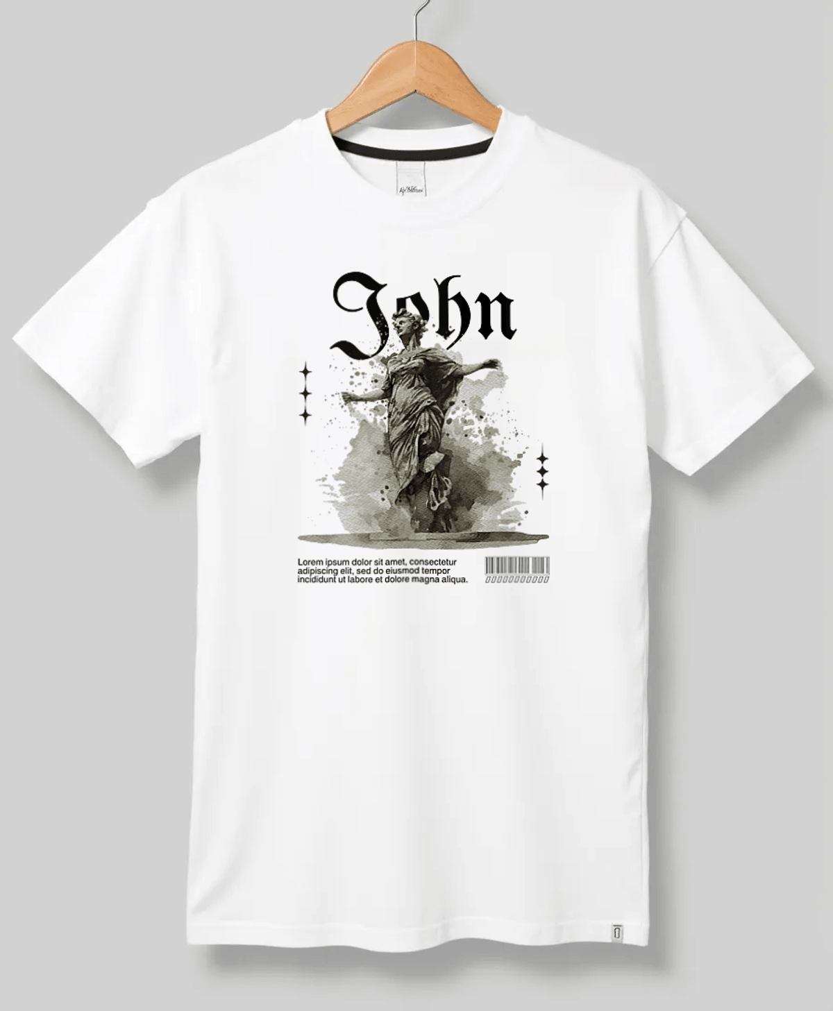 JOHN's Personalized Gothic Tee | High-Quality, Unique Design