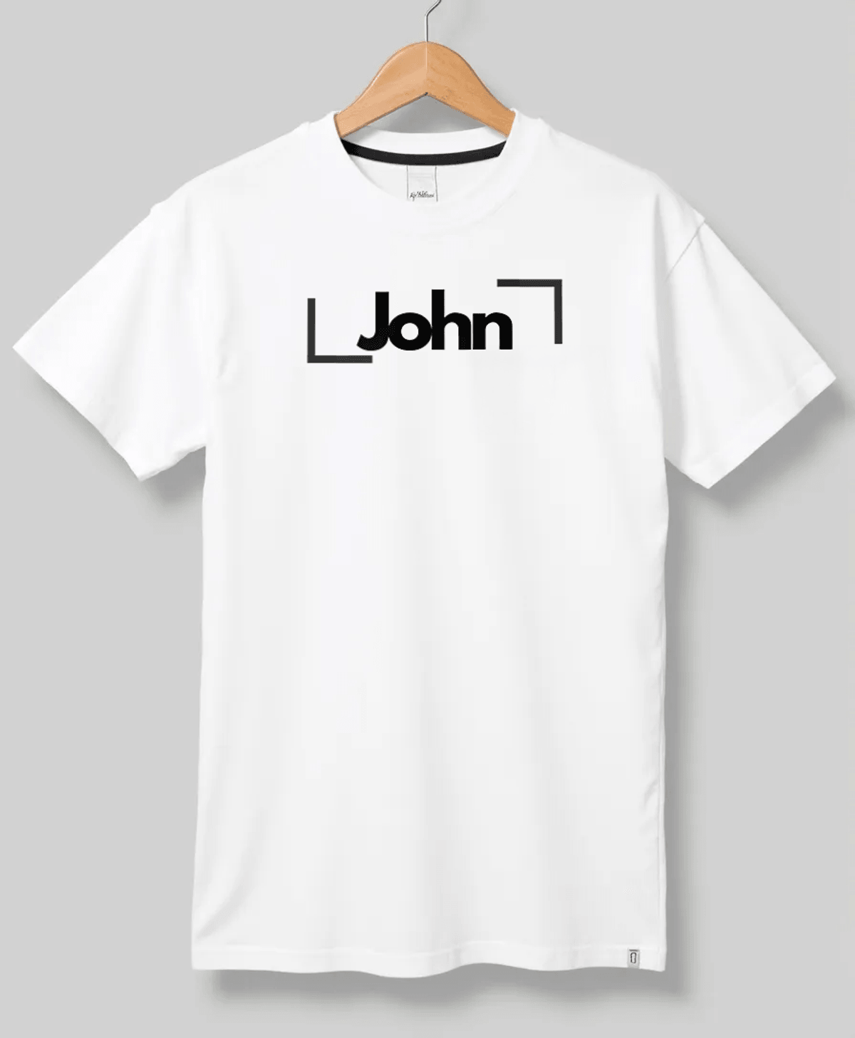 Personalized JOHN Uniqueness Tee - JOHN Design on Premium White T-shirt