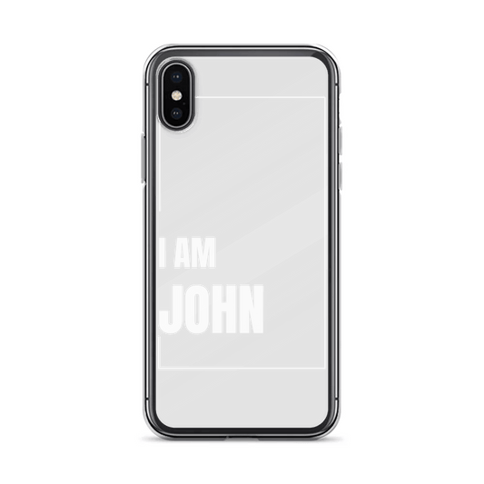 Bold JOHN Phone Case with 'I AM JOHN' Design