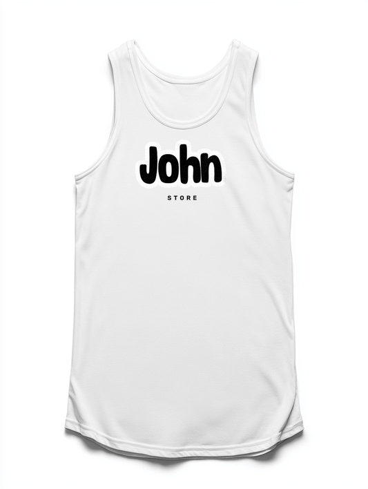 Unique JOHN Personalized Tank Top - Minimalist Style Design