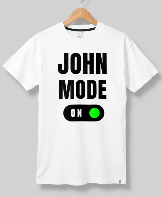 JOHN MODE ON" Personalized T-Shirt for JOHN - Premium Quality & Style