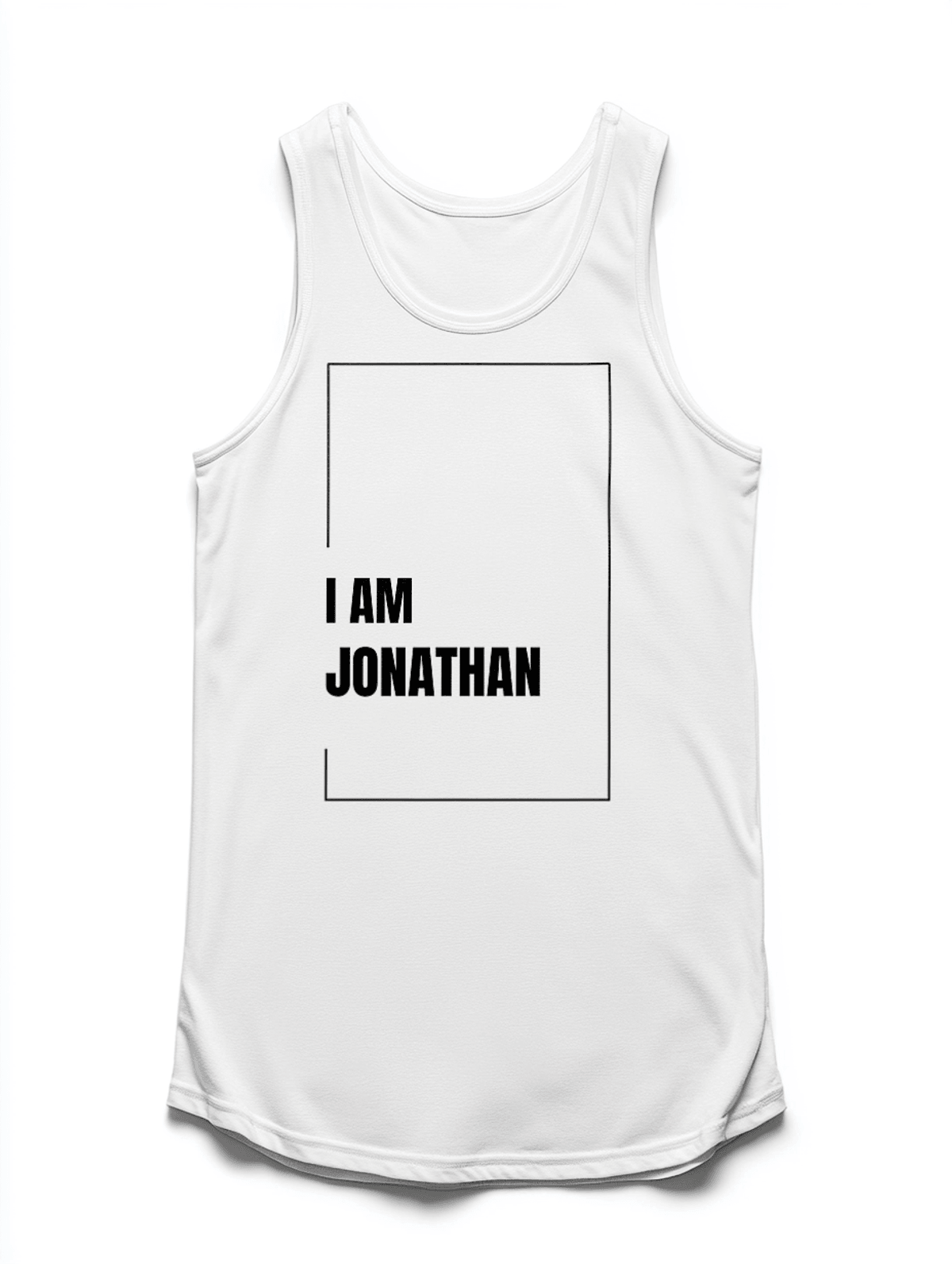 JONATHAN Personalized Tank Top - Minimalist Design
