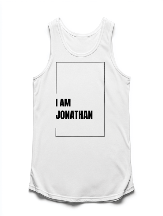 JONATHAN Personalized Tank Top - Minimalist Design