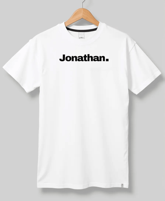 JONATHAN Personalized T-Shirt - Bold Minimalist Design