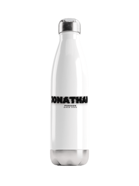 JONATHAN's Stainless Steel Water Bottle - Glitch Design