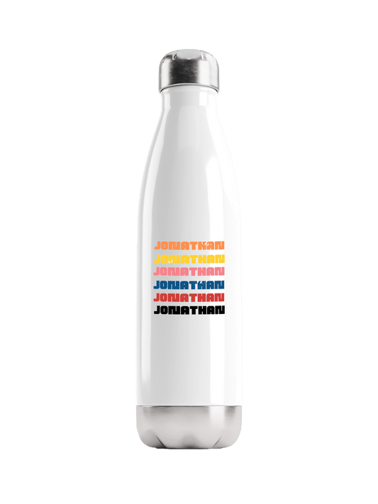 JONATHAN's Personalized Water Bottle - Bold Design
