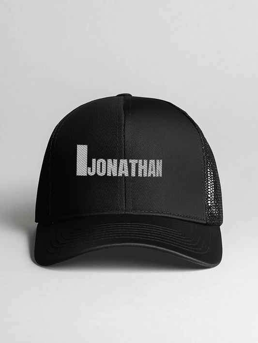 JONATHAN Personalized Cap - Sleek, Modern Design