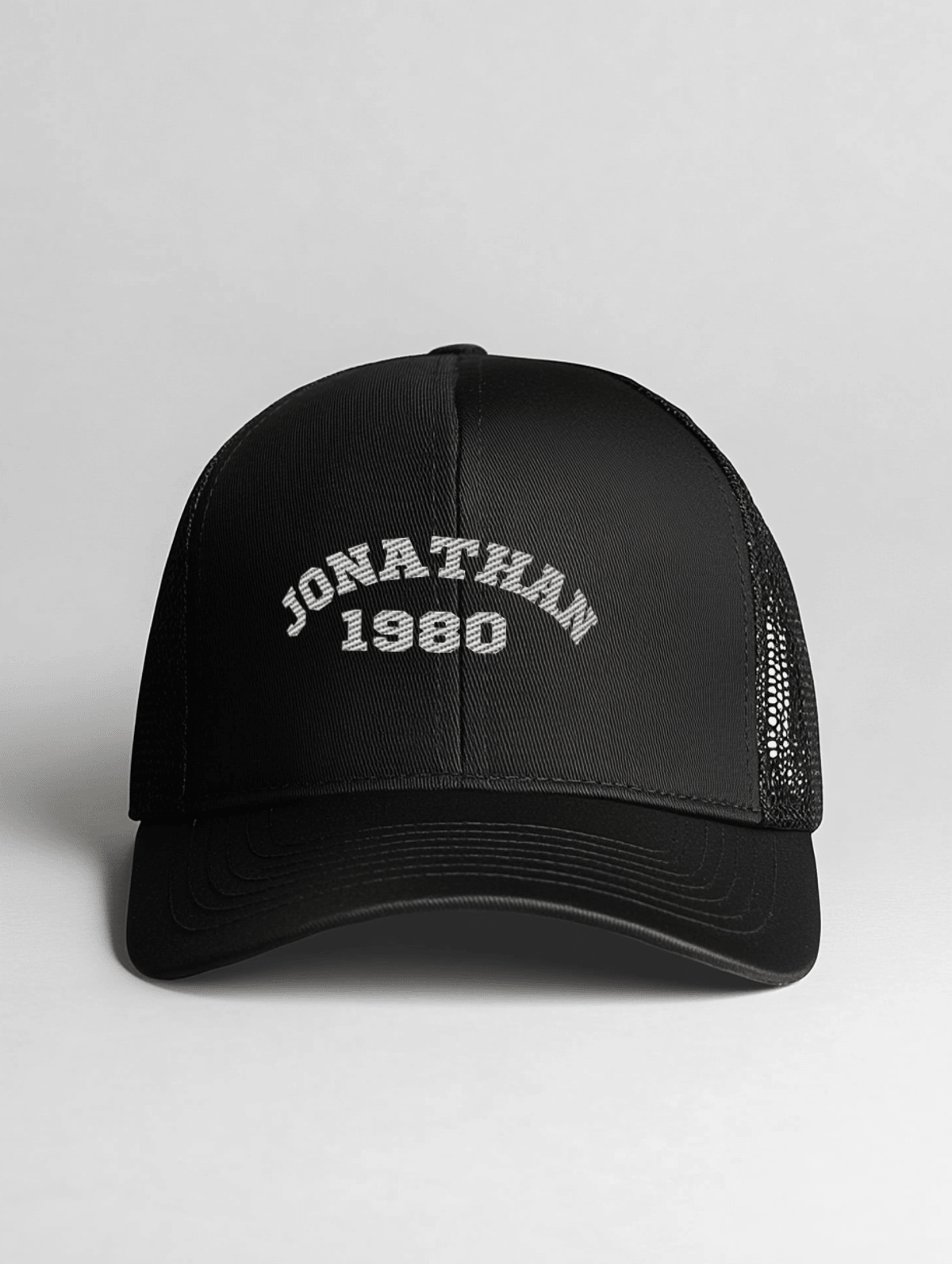 JONATHAN Personalized Trucker Hat - Varsity Design