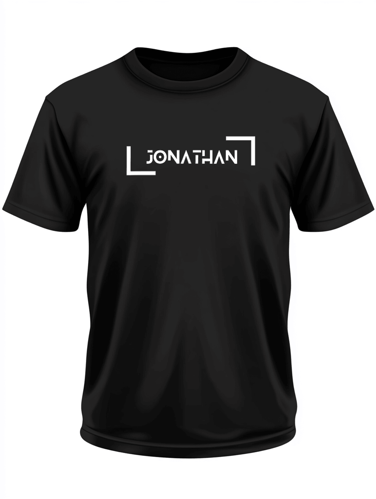JONATHAN's Minimalist Black T-Shirt - Personalized