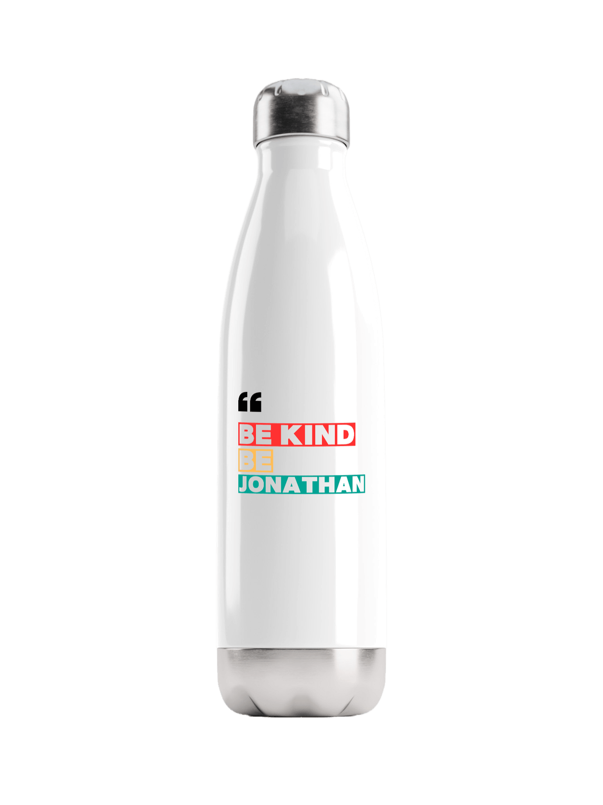 JONATHAN Personalized Water Bottle - Motivational Design