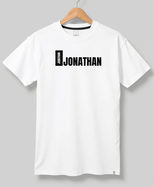 JONATHAN's Personalized T-Shirt - Modern Minimalist Design