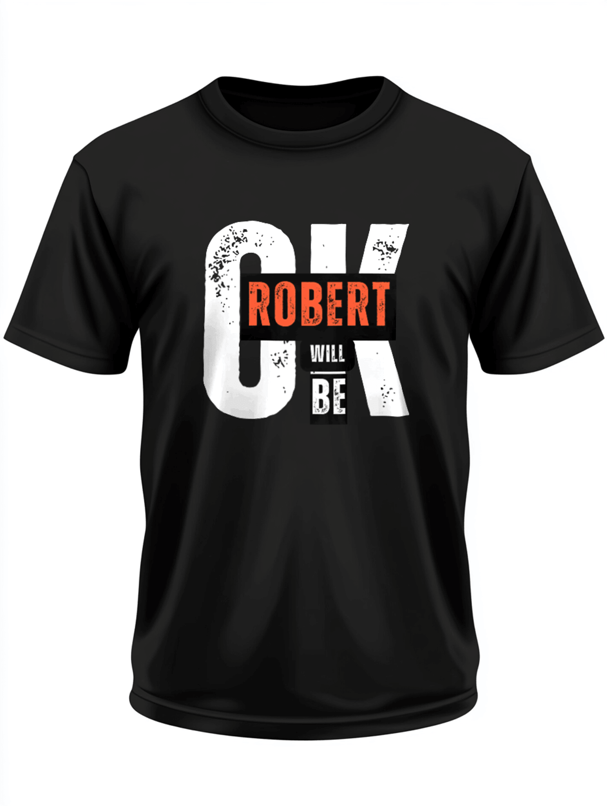 ROBERT Personalized T-Shirt - Distressed Design