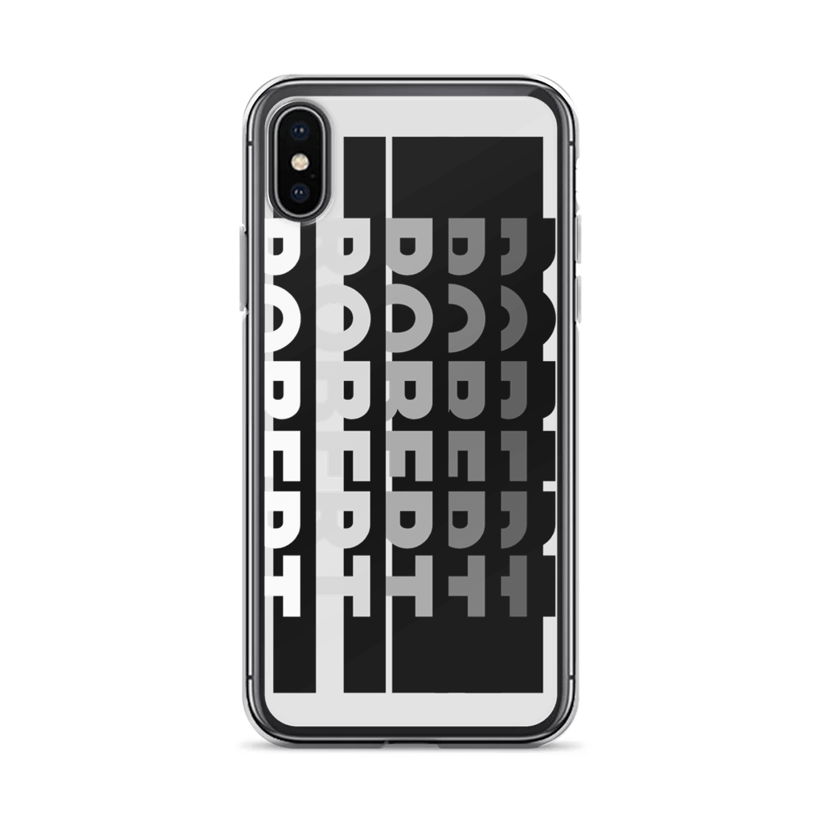 ROBERT Phone Case - Black & White Modern Design