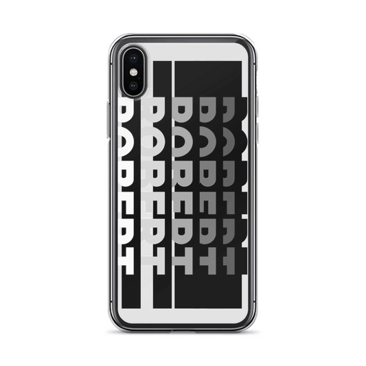 ROBERT Phone Case - Black & White Modern Design