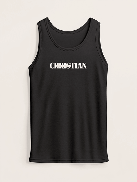 CHRISTIAN's Personalized Tank Top - Minimalist Design