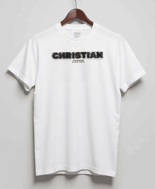 CHRISTIAN Glitch Effect T-Shirt - Since 2023